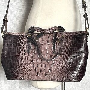 NWT Brahmin mini Asher Anthracite Melbourne Genuine Leather